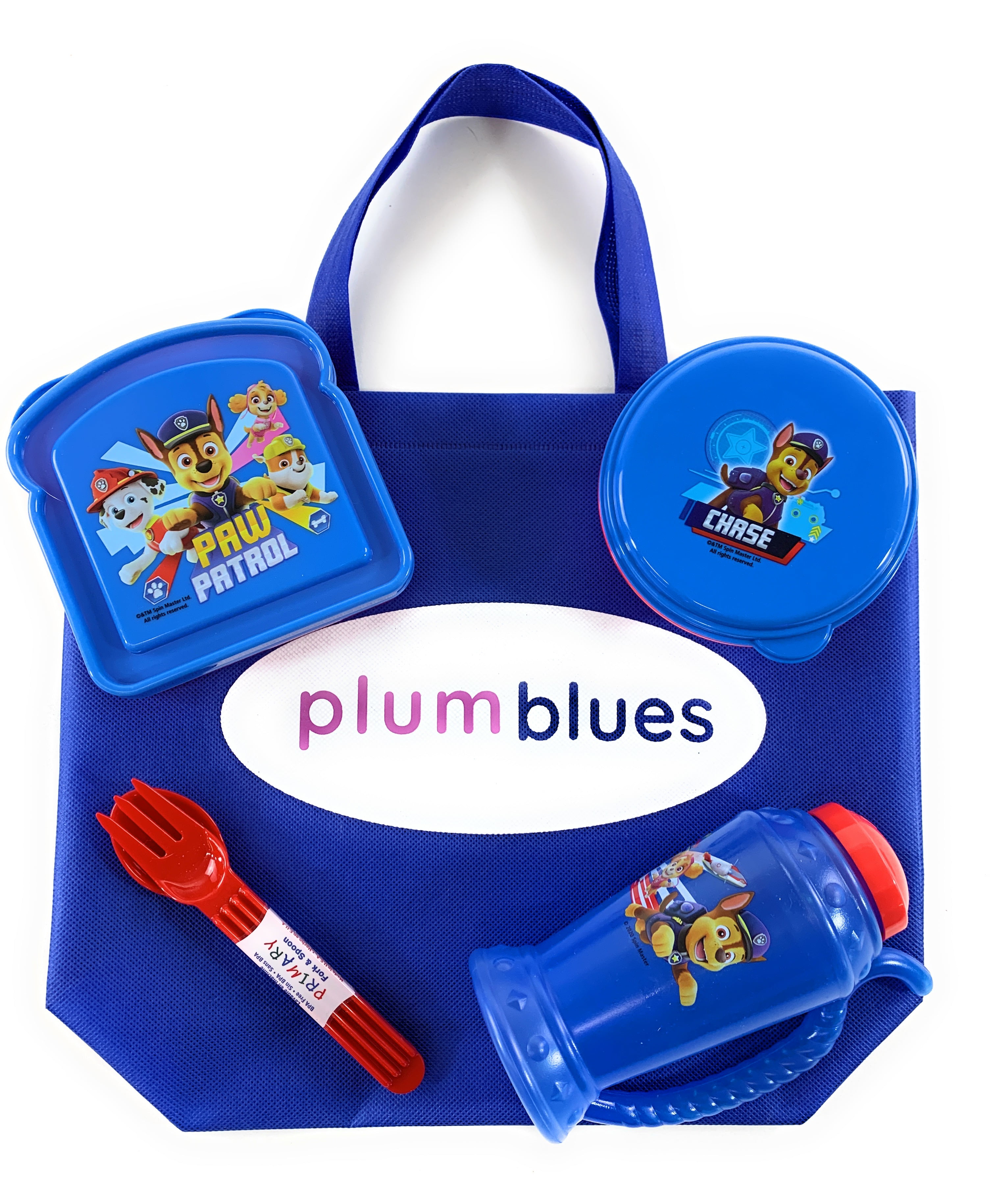 RALME Nickelodeon Paw Patrol Lunch Box with Water Bottle Set- Kids Soft Insulated Lunch Bag for Girls and Boys