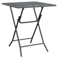 thumbnail image 2 of Ian 5 Piece Outdoor Dining Table Set, 4 Folding Chairs, Black Metal, 2 of 6