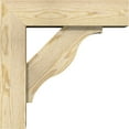 thumbnail image 3 of Ekena Millwork 6"W x 20"D x 20"H Funston Block Rough Sawn Bracket w/ Offset Brace, Douglas Fir, 3 of 25
