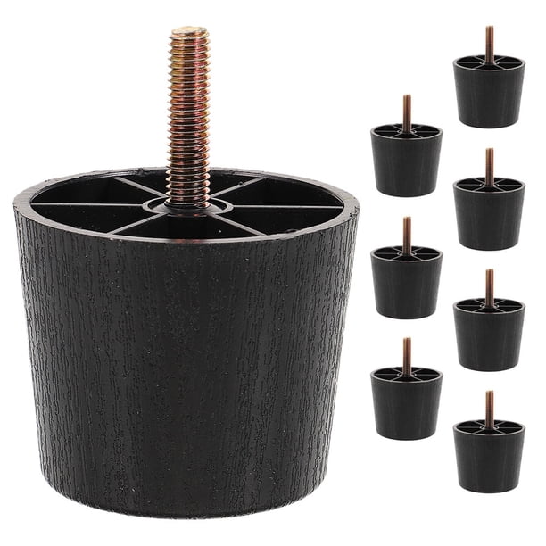 piezas de niveladores de pies para muebles con rosca de cuña para tornillos y estabilizadores de pies para muebles.