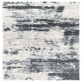 thumbnail image 5 of SAFAVIEH Fontana Data Abstract Shag Area Rug, Grey/Ivory, 3' x 5', 5 of 5