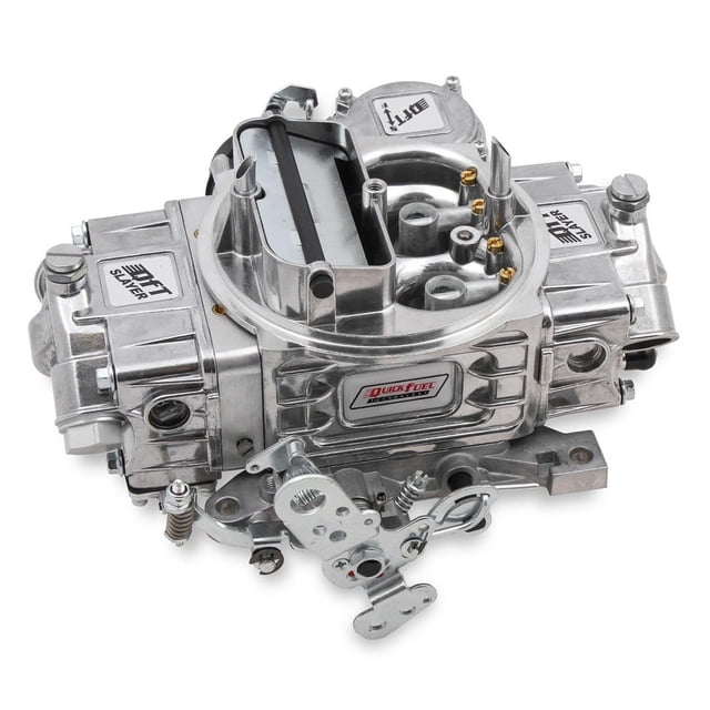 Quick Fuel Technology Carburetor SL-750-VS Slayer; 4 Barrel; 750 CFM; 4150 Flange; Electric Choke; Vacuum Secondaries; Gasoline; Polished Aluminum