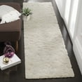 thumbnail image 2 of SAFAVIEH Florida Kalina Damask Shag Runner Rug, Cream, 2'3" x 5', 2 of 9