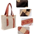 thumbnail image 3 of LinYooLi Women Large Straw Woven Shoulder Bag Beach Travel Handbag Top-handle Bag Tote, 3 of 9