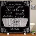 thumbnail image 2 of Shower Curtains for Bathroom, 4 Pcs Funny Quote Bathroom Sets with Shower Curtains Sets and Rugs, Waterproof Durable Fabric Bathroom Shower Curtains with Hooks, 2 of 7