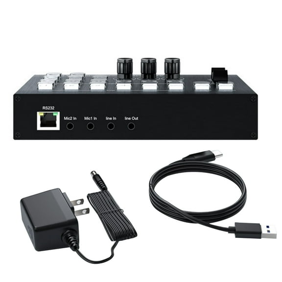 CSYANXING Plug-and-Play Video Switcher for Cameras & Game Consoles, Supports HDMI, Offers Real-Time OSD Display