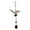 D, variant on EGNMCR Hanging Ornaments Three-dimensional Iron Crafts Wind Chimes Metal Glass Pain Wind chimes