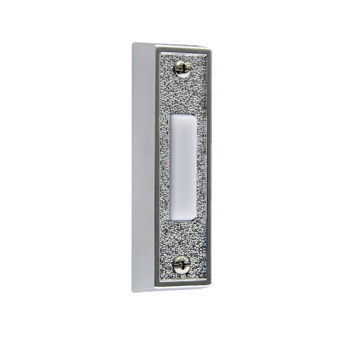 IQ America DP1109S Wired Lighted Plastic Silver with White Pushbutton Doorbell