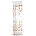 thumbnail image 1 of Cortina decorativa con estampado marrón transparente para dormitorio y balcón, 39,37 x 78,74 pulgadas, 1 of 8