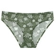 thumbnail image 4 of Gibobby Tangas de mujer sexy Pantalones triangulares para mujer Impreso Ice Silk Traceless Cintura Ropa interior grande para mujer(Azul claro,G), 4 of 4