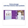 thumbnail image 6 of Heavy-Duty View Binder With Durahinge And One Touch Ezd Rings, 3 Rings, 1.5" Capacity, 11 X 8.5, Purple | Bundle of 10 Each, 6 of 7