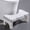 White+Gray, variant on 7 Inch Toilet Squat Stool for Adults, Non-Slip Bathroom Step Stool, Foot Rest Stool for Pooping, White