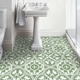 thumbnail image 2 of DEWOO 10PCS 12" x 12" Peel and Stick Floor Tiles, Vintage Floral Removable Self Adhesive Vinyl Flooring Stickers, Renter Friendly DIY Tile for Kitchen Entryway Bathroom Living Room, 2 of 5