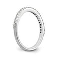 thumbnail image 6 of Solid 14K White Gold Diamond Wedding Band Ring Size 9 (.288 cttw.), 6 of 8