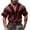 Wine, variant on Taqqpue Mens Linen Shirt Solid Color V Neck Short Sleeve Blouse Tops Casual Embroidered Plus Size Beach T Shirts