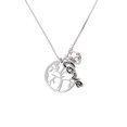 thumbnail image 2 of Delight Jewelry Silvertone Tree of Life in Circle - Love and Lock Charm Necklace, 18"+1", 2 of 4
