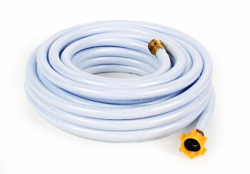 Camco TastePURE 50-Foot RV Drinking Water Hose - PVC, White (22753)