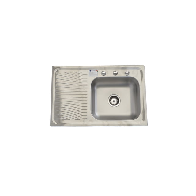 Fregadero Cocina Empotrar 1 Tina 80x52x14 K101 Izq EB Tecnica linea Mark