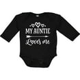 thumbnail image 3 of Inktastic Auntie Loves Me Baby Clothes Boys or Girls Long Sleeve Baby Bodysuit, 3 of 5