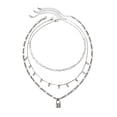 thumbnail image 1 of Collar fino con cadena en forma de corazón para mujer Collar con cierro de diamantes de imitación Sexy accesorios para el cuello para novia, esposa El mejor regalo, 1 of 8