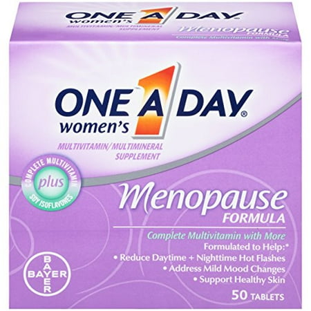 3 Pack One-A-Day Ménopause Formule multivitamine pour femmes, 50 comprimés Bouteille Chaque