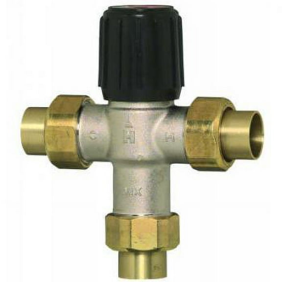 Resideo Braukmann AM102C1070-UT-1LF 1" Union NPT Lead Free Mixing Valve (70-120F), replacement for AM102C-UT-1LF