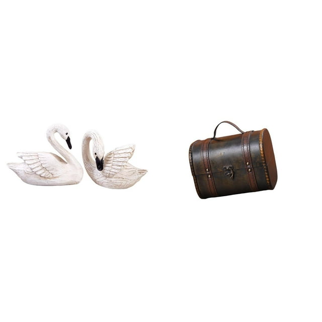 estatua de resina de cisne,Figuras de cisnes,estatuas,decoración para el hogar,bodas y fiestas.,Adornos de mesa de arte en escultura de resina,Estuche organizador de joyas,Organizador de joyas