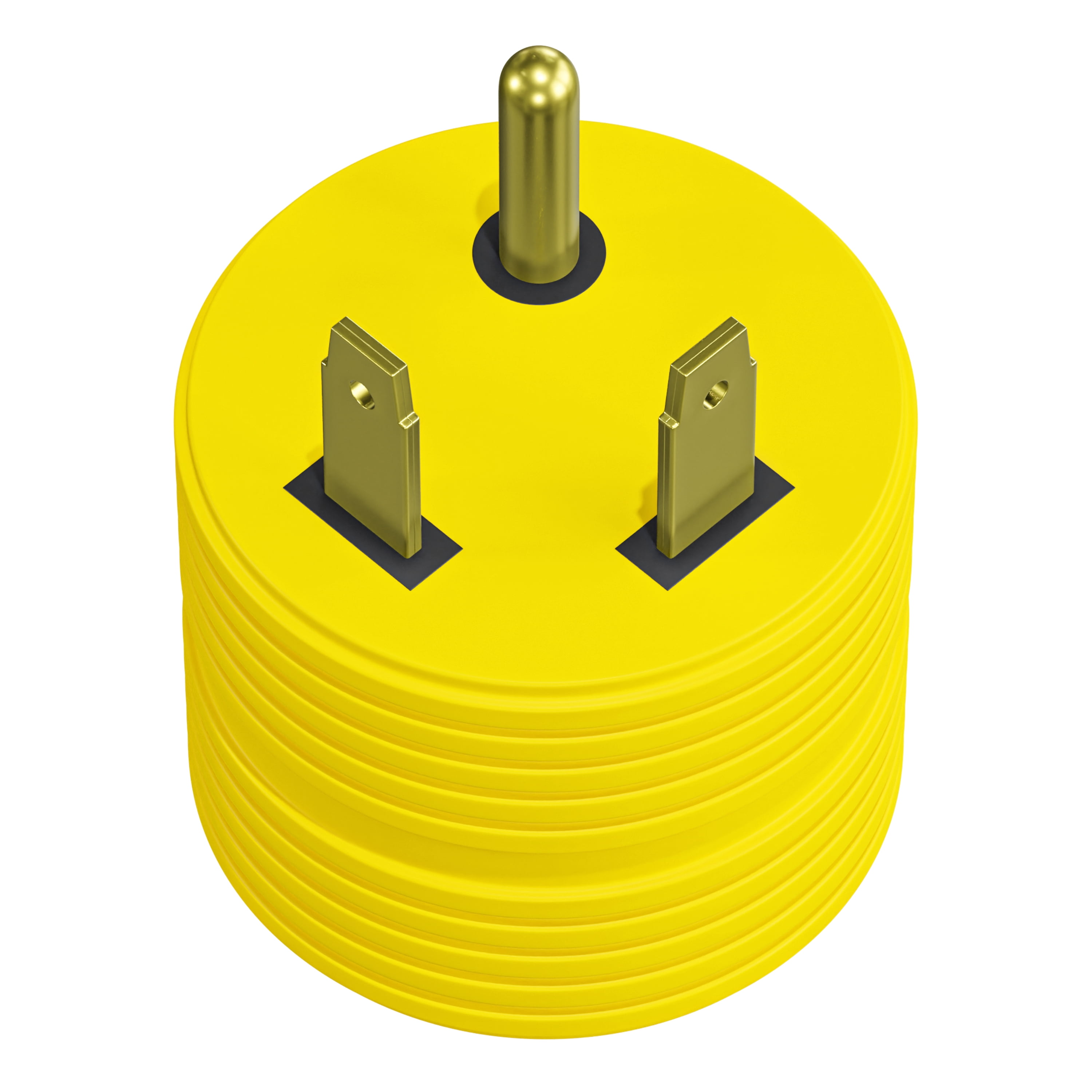 Leisure Cords Power Adapter 3 Prong 30 amp Male to 15 amp Female RV Camper Generator Plug Outdoor Electrical Power Converter (30 Male - 15 Female)