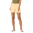 thumbnail image 3 of Ahuyic Womens Shorts,Plus Size Pants for Women,Womens Multi Colored Shorts With Drawstring Waistband Womens Oversized Patch Pocket Shorts,Yellow,M, 3 of 5