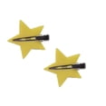 thumbnail image 1 of 2Pcs Non-trace Épingles à Cheveux Matériau Robuste Simple Charmant Coiffure Clip Mode de Style d'Approvisionnement pour Bébé Femmes Filles Dame Pentagramme Jaune, 1 of 8
