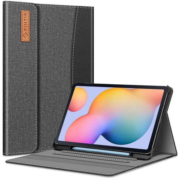 Fintie Case for Samsung Galaxy Tab S6 Lite 10.4 Inch 2024/2022/2020 with S Pen Holder, Multiple Angle Portfolio Cover with Pocket Auto Sleep/Wake, Gray