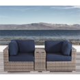 thumbnail image 2 of Living Source International 3-Piece Wicker and  Patio Set in Gray/Blue, 2 of 2