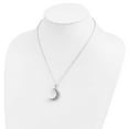 thumbnail image 4 of Sentimental Expressions  Sterling Silver Rhodium-plated Antiqued Quarter Moon Ash Holder 18 Inch Necklace, 4 of 5