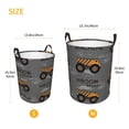 thumbnail image 5 of Bingfone Construction Machines Waterproof Foldable Laundry Hamper Bucket With Handles For Storage Bin,Clothes Hamper (Small), 5 of 8