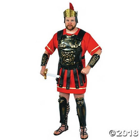 UHC Men's Roman Soldier Warrior Armour Medieval Theme Halloween Fancy Costume, OS