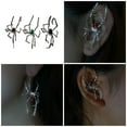 thumbnail image 2 of FENOHREFE Trendy Halloween Spiders Studs Earrings Elegant Spiders Ear Cuff Jewelry For Women Suitable For Halloween And Festivals, 2 of 7
