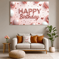 thumbnail image 3 of Rose Gold Balloons Birthday Banner Glitter Heart Decoration Birthday Party Backdrop for Indoor Celebration Kids Event, 3 of 8