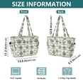 thumbnail image 4 of FORMRS Tote Bag for Women Quilted Large Capacity Travel Work Carry On Shoulder Handbag, Watercolor Horses Pattern, 4 of 7