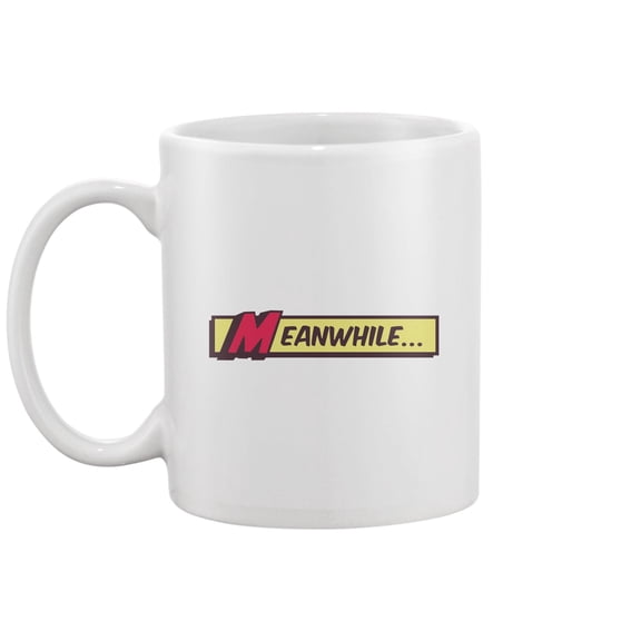 Meanwhile Comic Book Style Mug -Image by Shutterstock