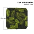 thumbnail image 3 of Disketp Tropical Palm Leaves Fern Leaf Funny Coasters,4 Pcs Leather Coasters With Holder, Perfect Housewarming Hostess Gifts,Protect Furniture From Water Marks Scratch And Damage, 3 of 9