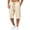 Beige, variant on Mens Breathable Knit Pants Stretch Sport Loose Beach Side Stripe Cropped Summer Trousers Cool Comfy Daily Relaxed Fit Bottoms