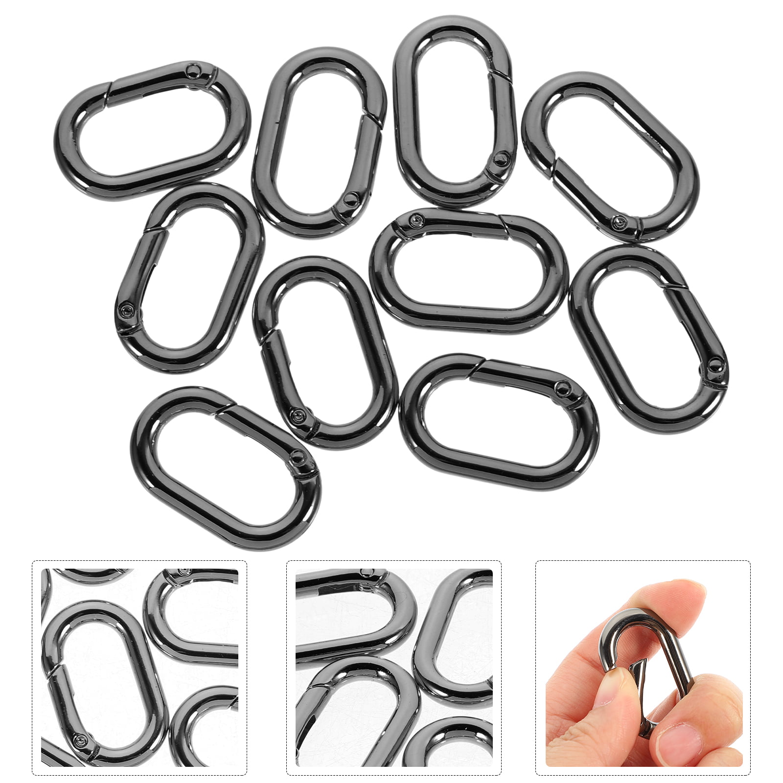 Spring Carabiner Clasp Paracord Clip Snap Hook Buckle for Purse, ID Card,  Flag Pole, Zipper Pull, Key Chain - China Spring Clasp and Carabiner Clasp  price