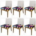 thumbnail image 2 of KLL funny dogs Pattern Seat Covers for Dining Room Chairs,Washable Chair Seat Chair Covers Seat Protector-Six Piece, 2 of 7