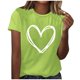 thumbnail image 2 of Fiudx Ofertas Flash Artículos En Oferta Top de Manga Corta para Mujer, Informal, con Cuello Redondo, Sexy, con Estampado Degradado, Regular, para Verano, 2 of 6