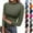 03# Army Green, variant on Women's Mock Turtleneck Slim Fit Top Three-Quarter Sleeve Lightweight Stretchy Pullover Basic Casual Tops for Work to Weekend，Dark Gray M