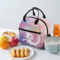 thumbnail image 4 of HUIACONG Insulated Lunch Bag with Galaxy Axolotl Pattern, Aluminum Film Lined Lunch Tote for Travel and Outdoor Adventures, 4 of 10