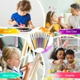 thumbnail image 6 of 4E's Novelty 12Pcs Kids Paint Brushes, Thick Paint Tools for Kids for Arts and Crafts, Useful Creative Paint Brush Toddler Paint Brush Express Creativeness, Watercolor Tools for Kids, 6 of 6