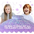 thumbnail image 6 of Skywin Air Inflatable Children's Play Tents, Polyester Fabric Purple, 6 of 7