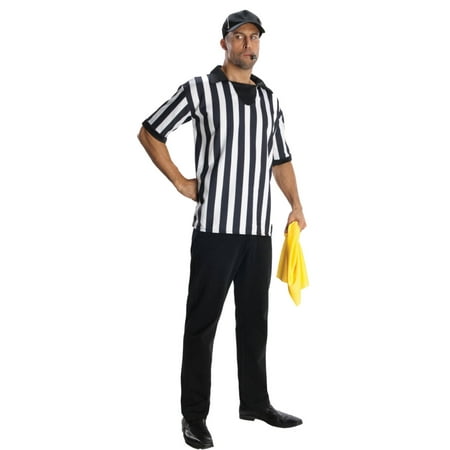 Mens Referee Costume Ref Uniform Outfit