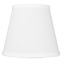 5x8x7 Empire Hardback White Linen Lampshade CLIPS-ON Regular Bulb